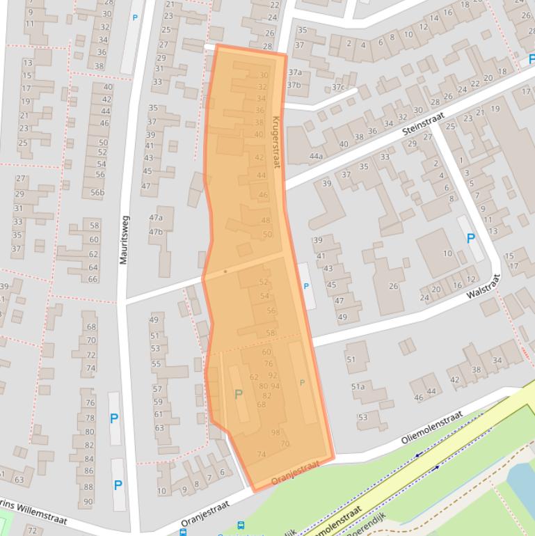 Kaart van postcodegebied 4791JH.