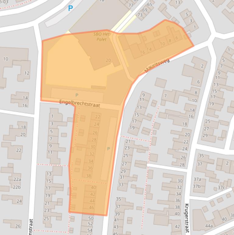 Kaart van postcodegebied 4791JL.