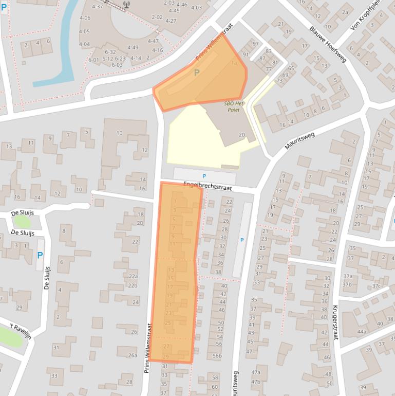 Kaart van postcodegebied 4791JN.