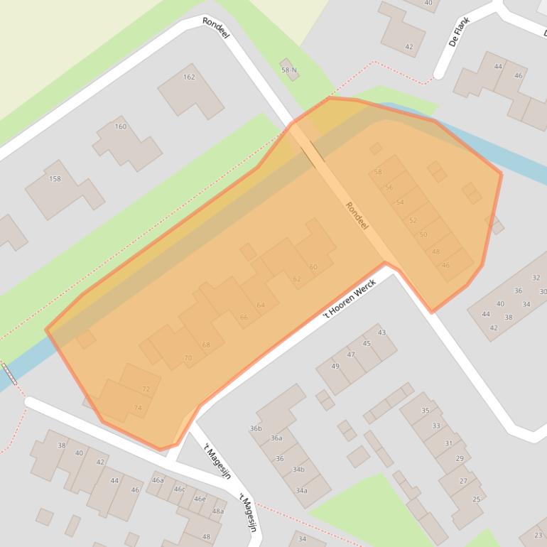 Kaart van postcodegebied 4791KM.