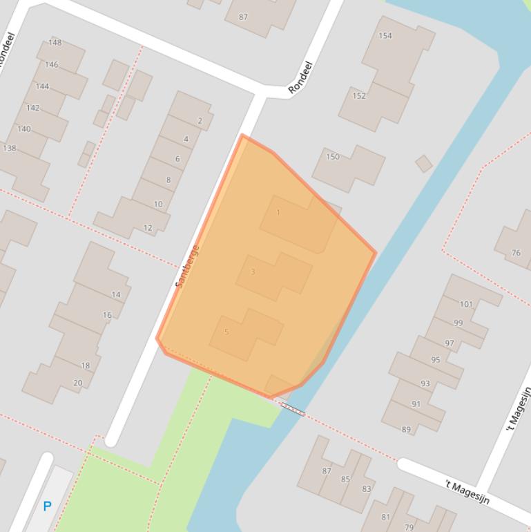 Kaart van postcodegebied 4791LD.