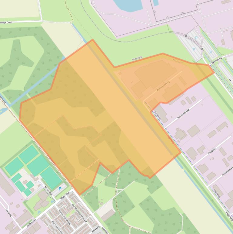 Kaart van postcodegebied 4791PD.