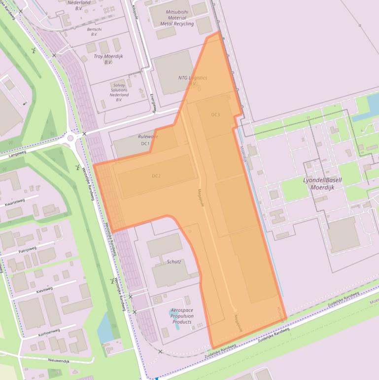 Kaart van postcodegebied 4791RX.