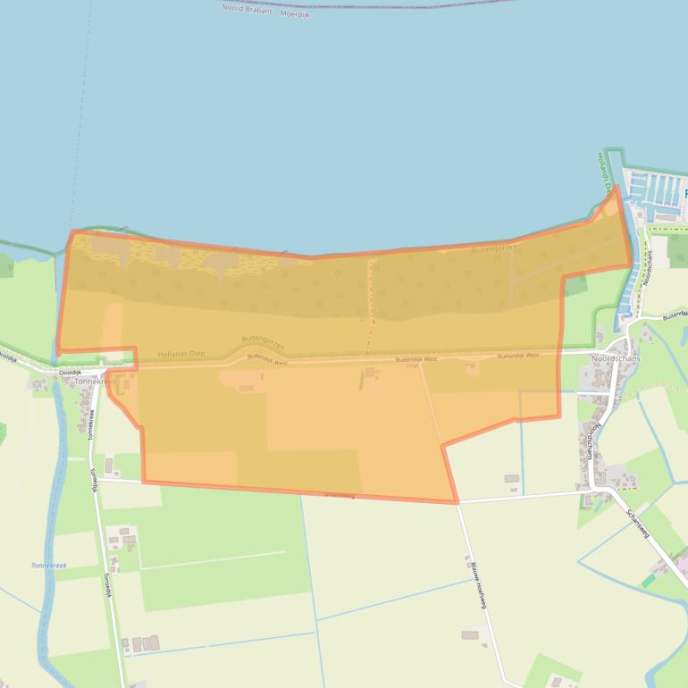 Kaart van postcodegebied 4791SC.