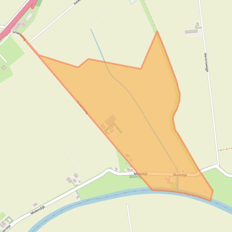 Kaart van postcodegebied 4791SJ.