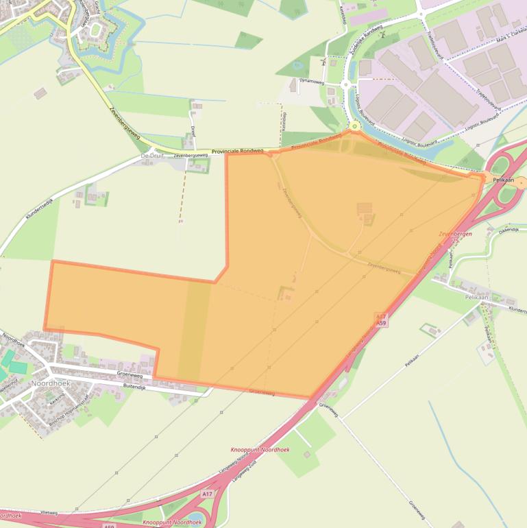 Kaart van postcodegebied 4791SL.