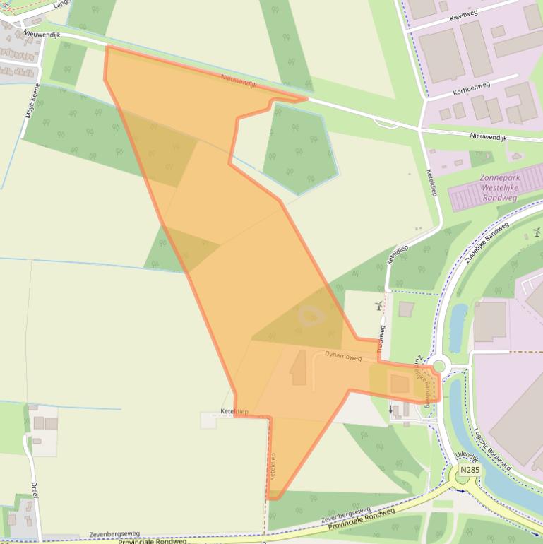 Kaart van postcodegebied 4791VA.