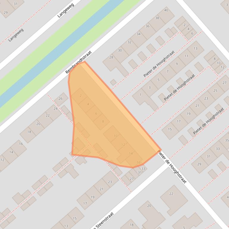 Kaart van postcodegebied 4793AH.