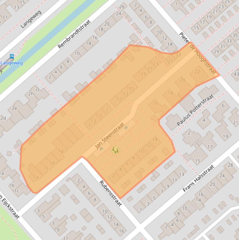 Kaart van postcodegebied 4793AP.