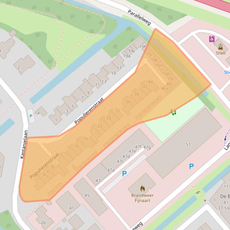 Kaart van postcodegebied 4793AV.