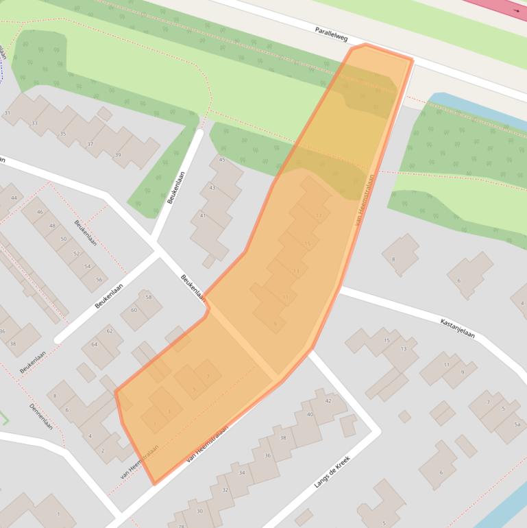 Kaart van postcodegebied 4793BH.