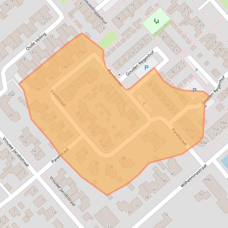 Kaart van postcodegebied 4793CM.