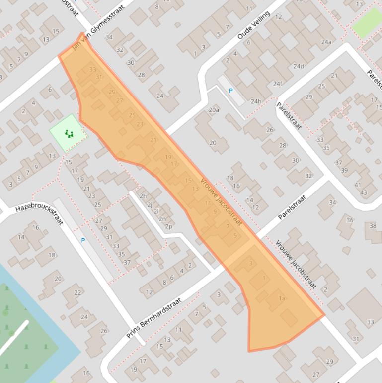 Kaart van postcodegebied 4793CN.