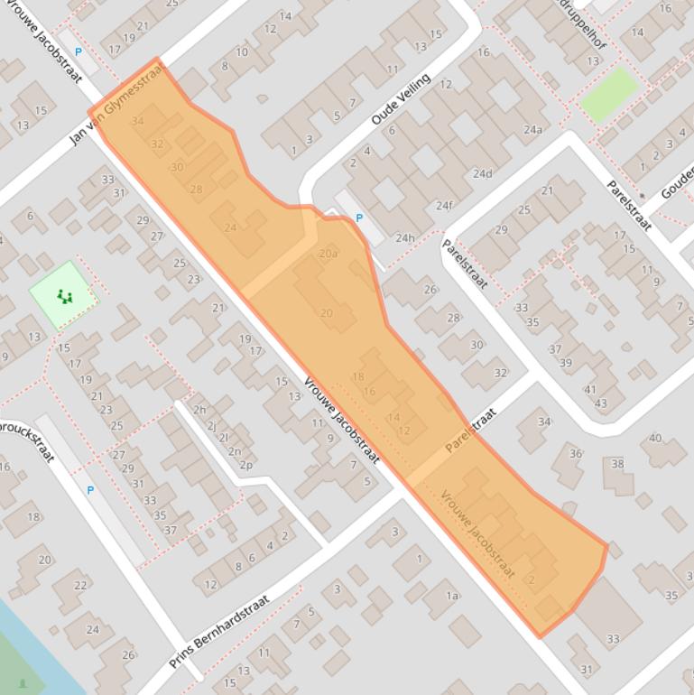 Kaart van postcodegebied 4793CP.