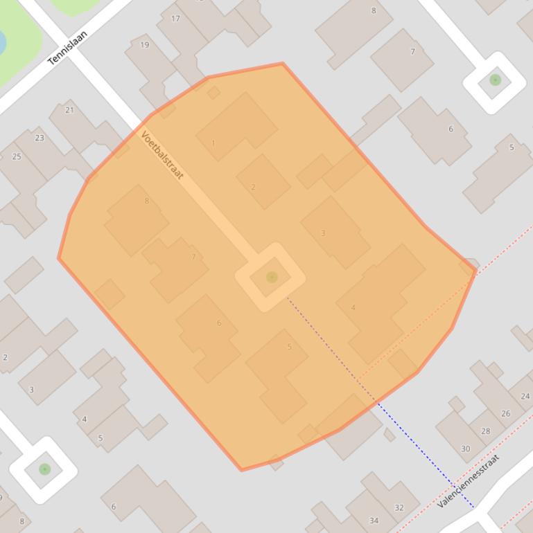 Kaart van postcodegebied 4793DD.