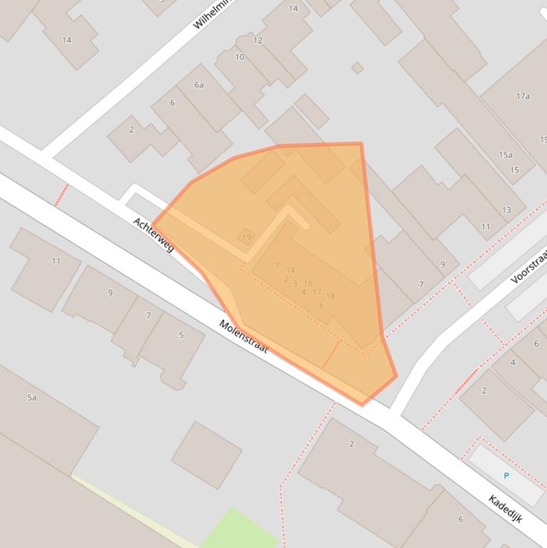 Kaart van postcodegebied 4793EZ.