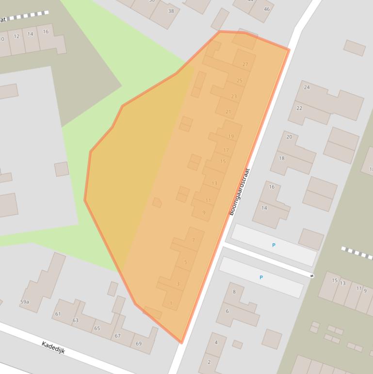 Kaart van postcodegebied 4793GL.