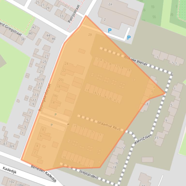 Kaart van postcodegebied 4793GM.