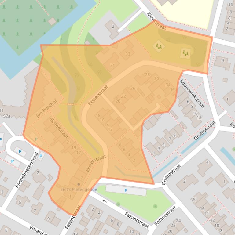 Kaart van postcodegebied 4793GW.