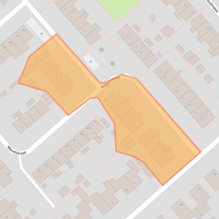 Kaart van postcodegebied 4793HC.