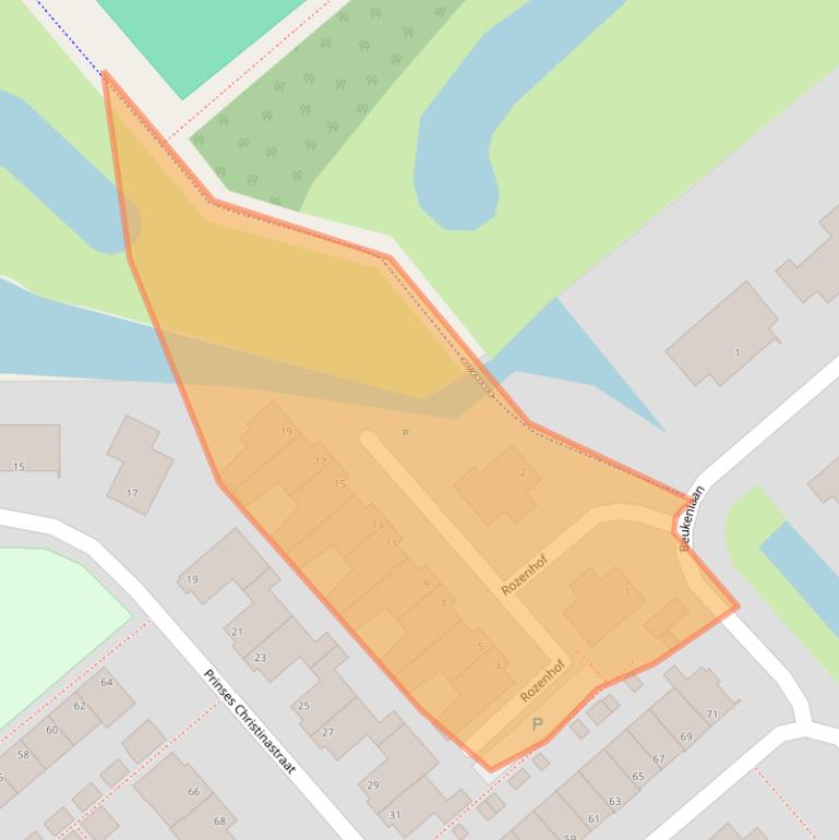 Kaart van postcodegebied 4793JA.