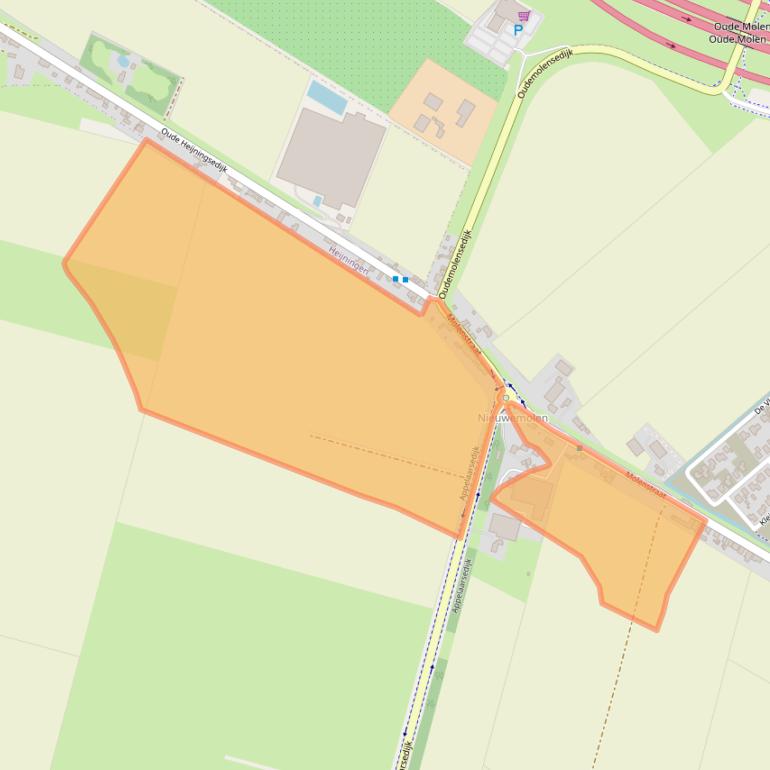 Kaart van postcodegebied 4793RB.