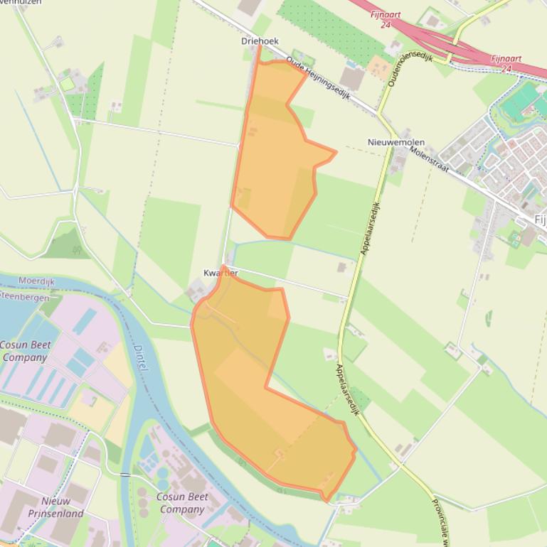 Kaart van postcodegebied 4793RD.