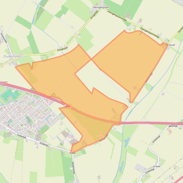 Kaart van postcodegebied 4793RT.