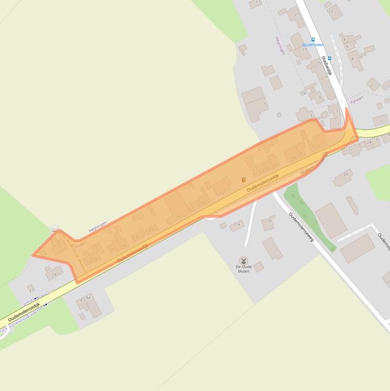 Kaart van postcodegebied 4793TG.