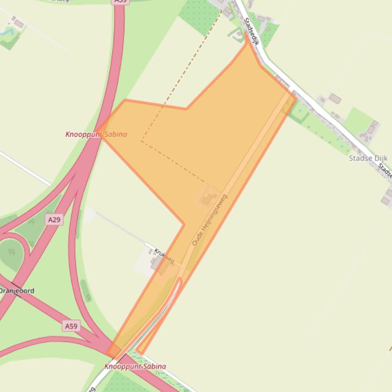 Kaart van postcodegebied 4794RJ.