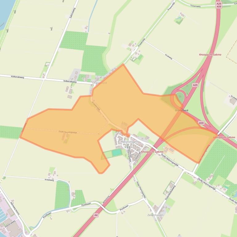 Kaart van postcodegebied 4794SH.