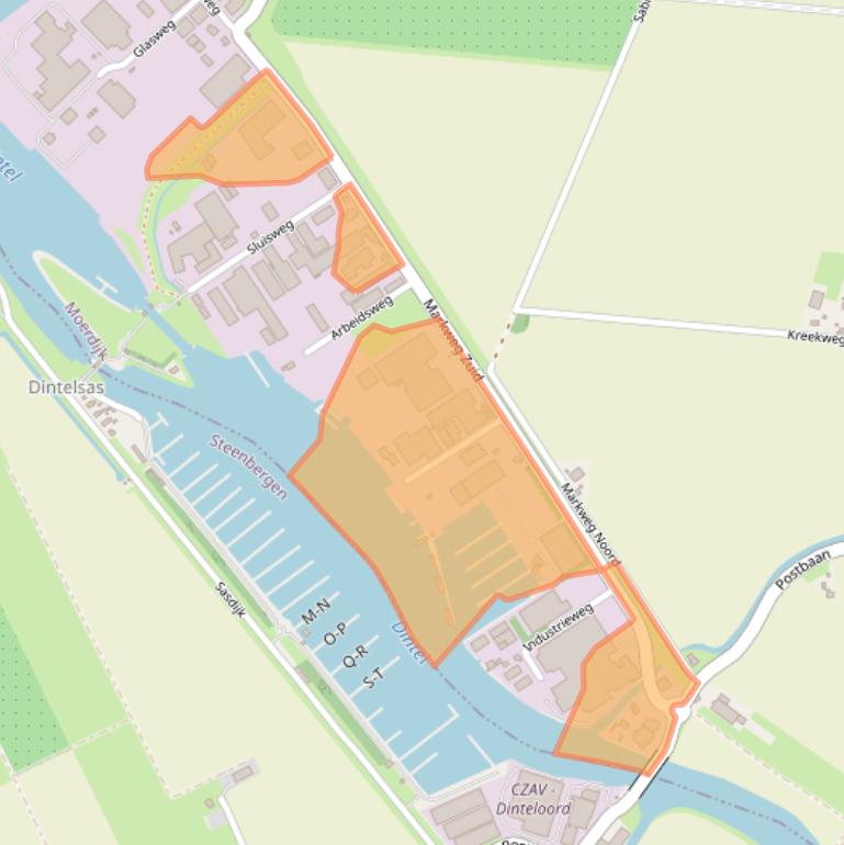 Kaart van postcodegebied 4794SN.