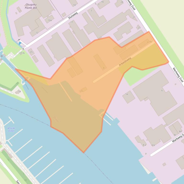 Kaart van postcodegebied 4794SZ.