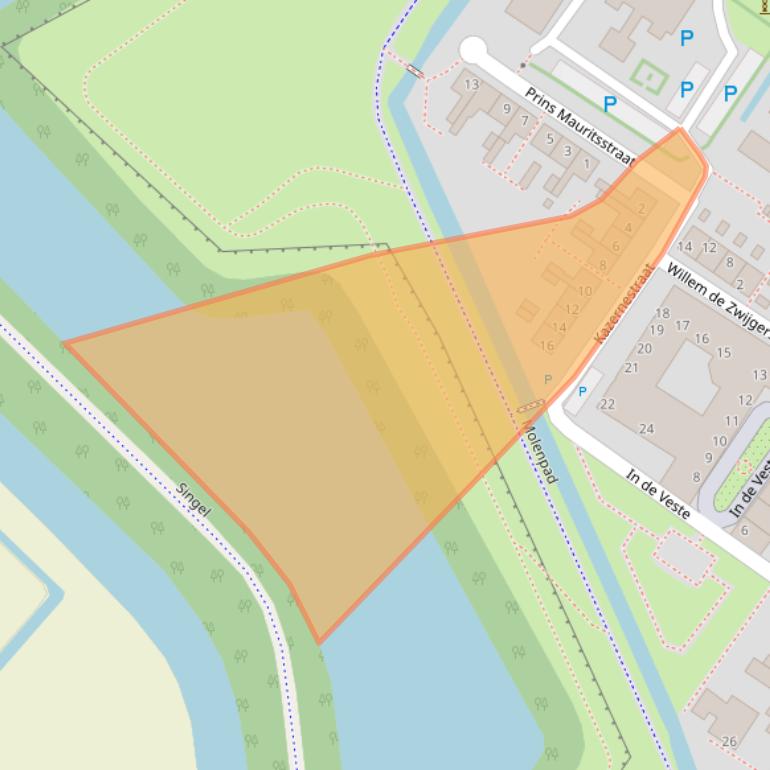 Kaart van postcodegebied 4797AE.