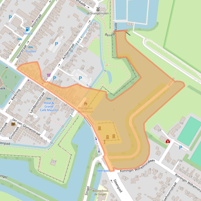 Kaart van postcodegebied 4797AM.