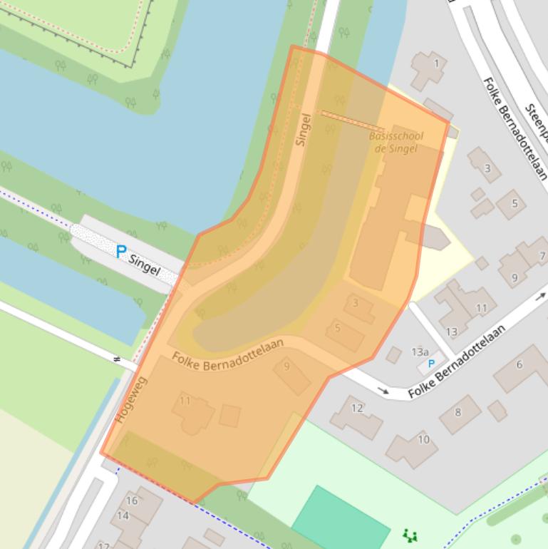 Kaart van postcodegebied 4797BJ.