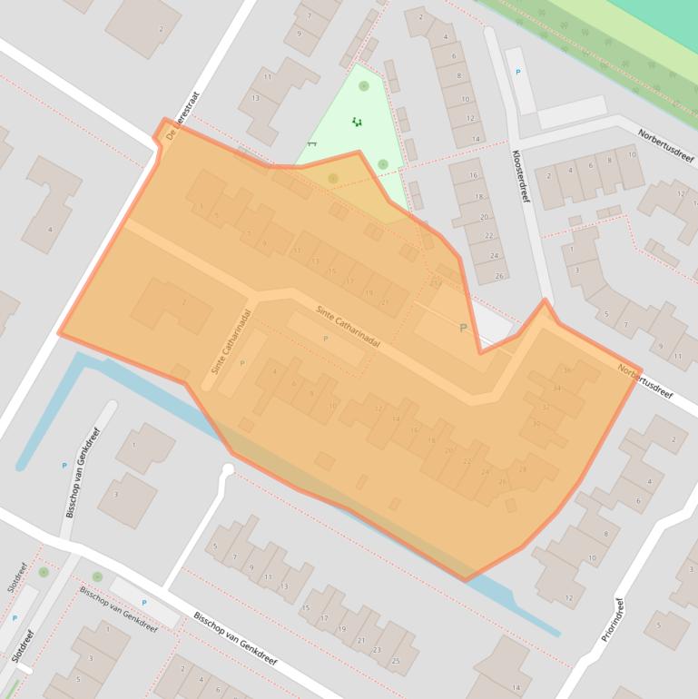 Kaart van postcodegebied 4797BT.