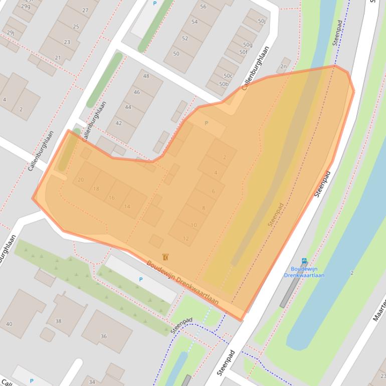 Kaart van postcodegebied 4797BV.