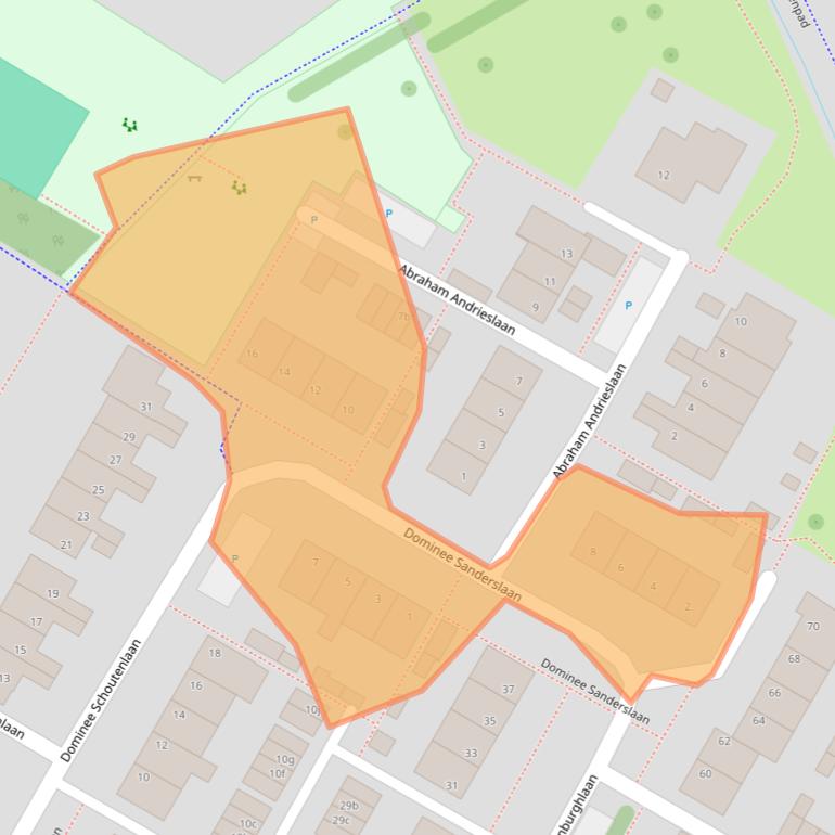 Kaart van postcodegebied 4797CB.