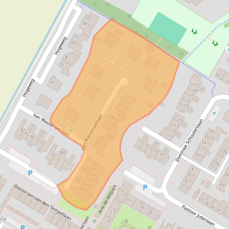 Kaart van postcodegebied 4797CS.