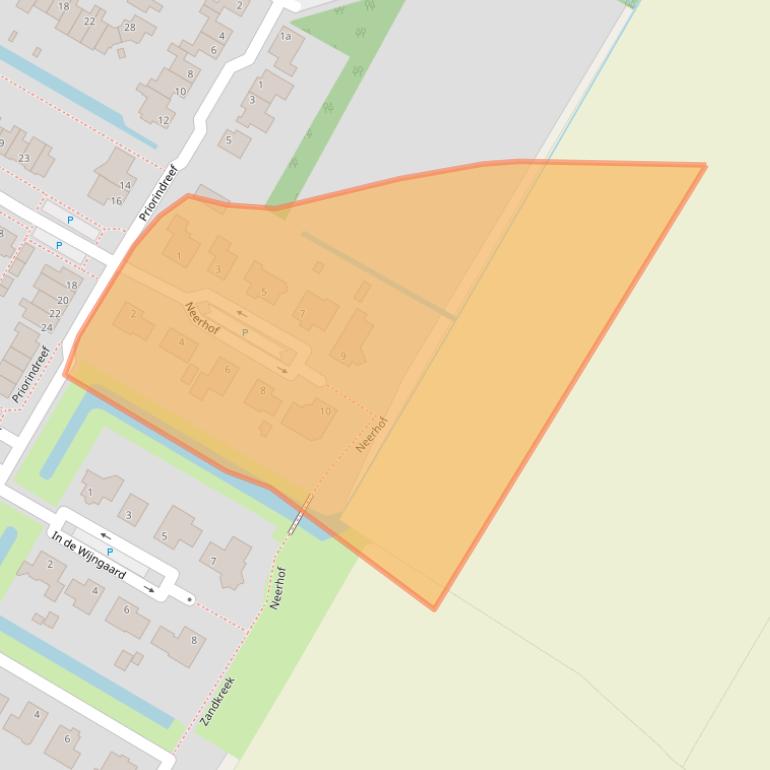 Kaart van postcodegebied 4797EK.