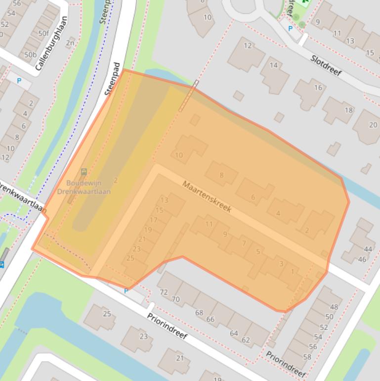 Kaart van postcodegebied 4797EM.