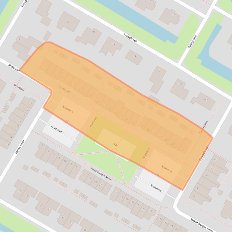 Kaart van postcodegebied 4797ET.