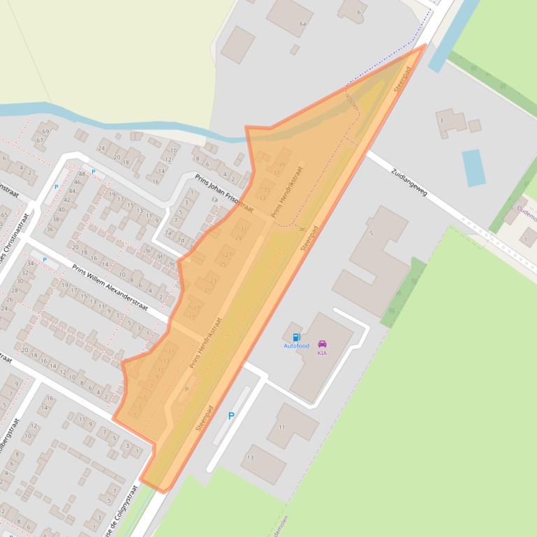 Kaart van postcodegebied 4797HA.