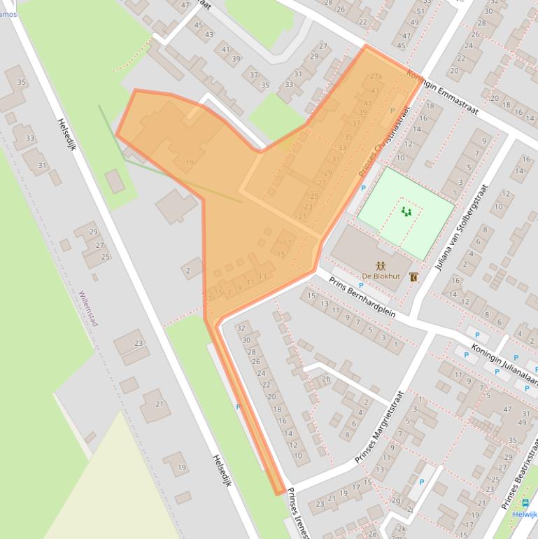 Kaart van postcodegebied 4797HN.