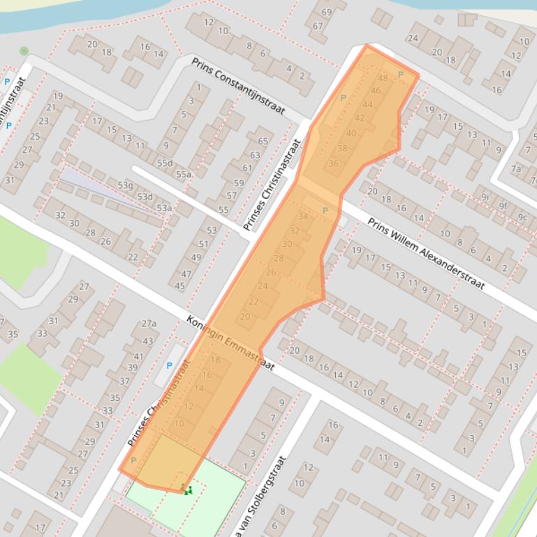 Kaart van postcodegebied 4797HR.