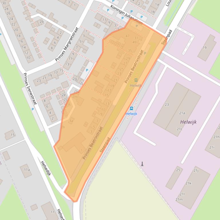 Kaart van postcodegebied 4797HV.