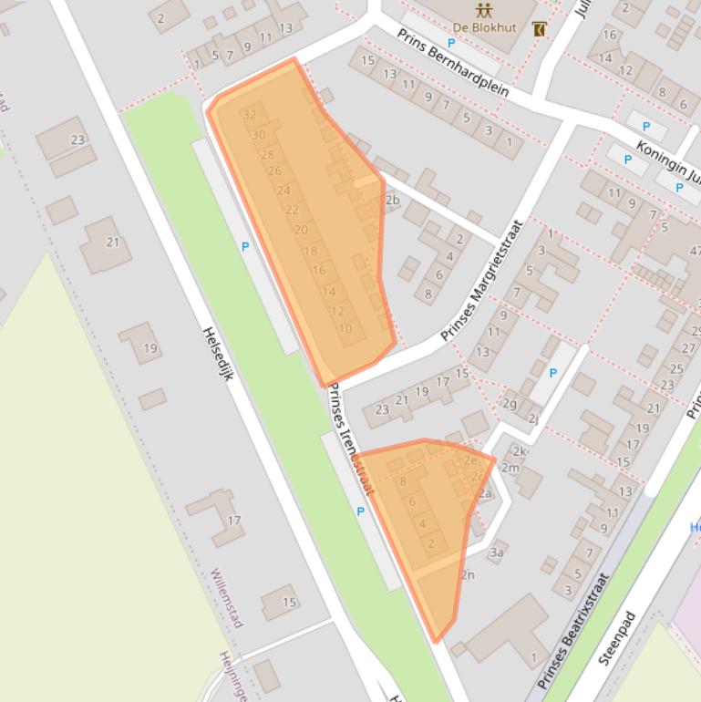 Kaart van postcodegebied 4797HX.