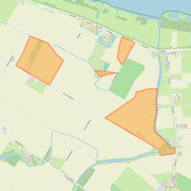 Kaart van postcodegebied 4797SB.