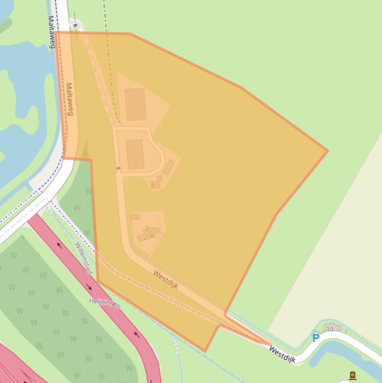 Kaart van postcodegebied 4797SL.